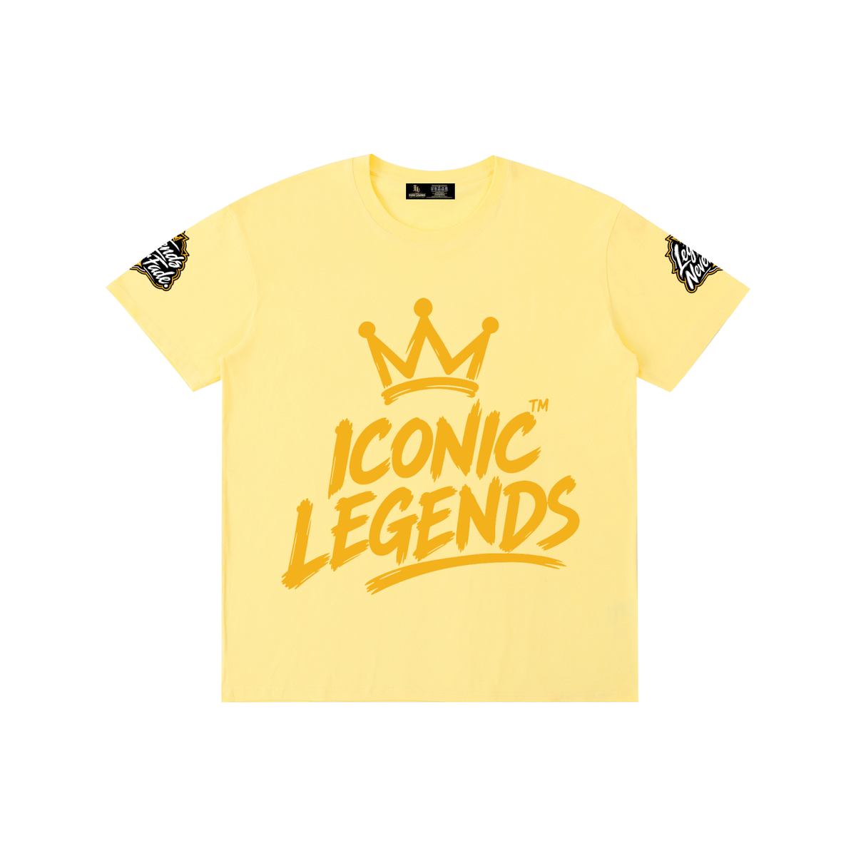 Iconic Legends - Pure Cotton Unisex Gold Crown T-Shirt