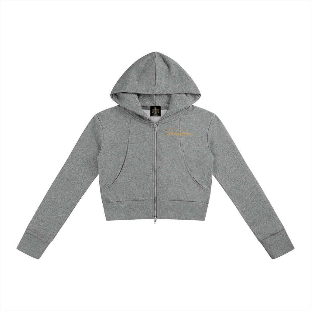 Iconic Legends - Women’s Slim Crop Full Zip Hoodie