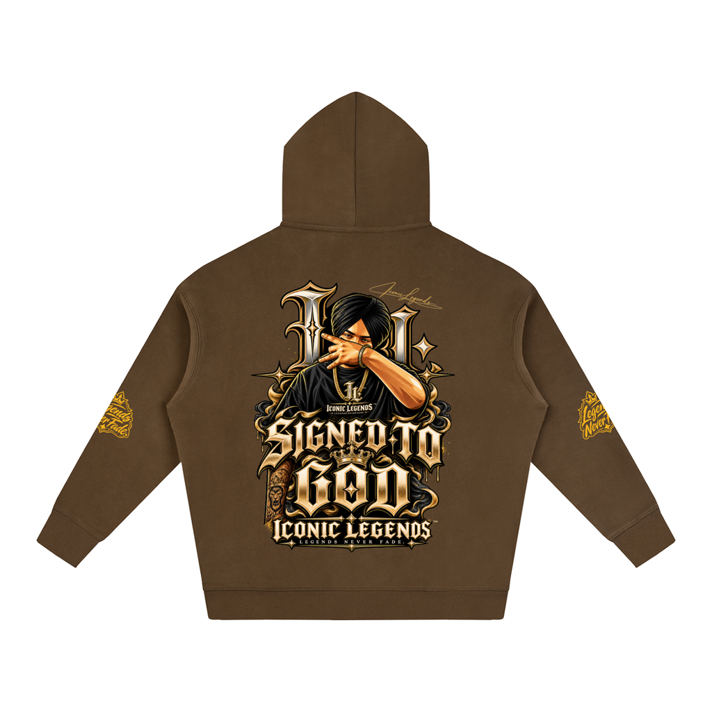 iconic Legend- Sidhu MooseWala Signed To God Hoodie