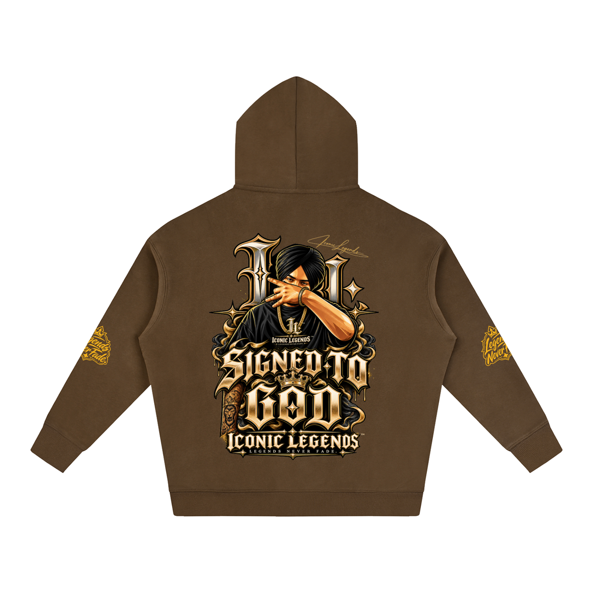 iconic Legend- Sidhu MooseWala Signed To God Hoodie