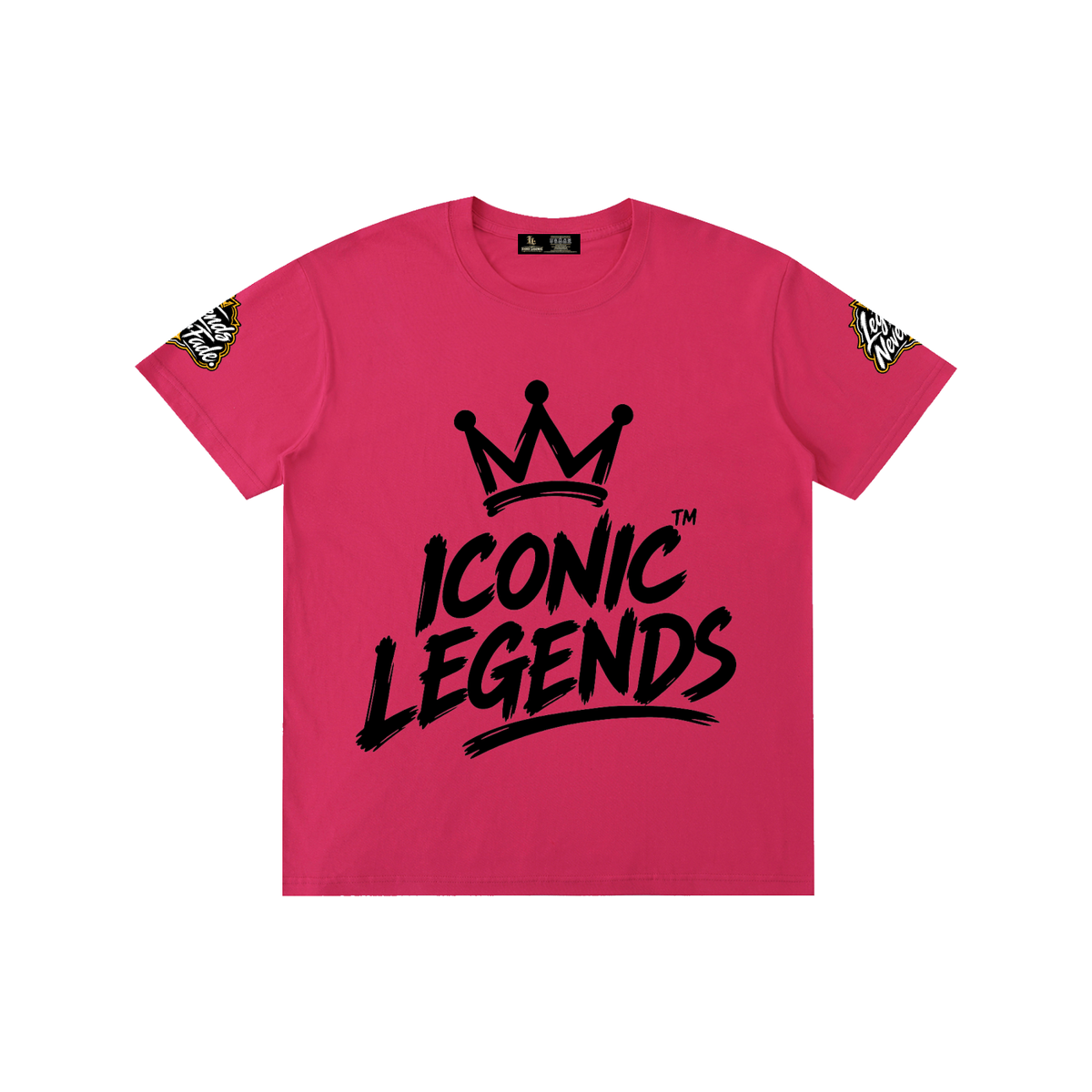 Iconic Legend - Pure Cotton Unisex Black Crown T-Shirt