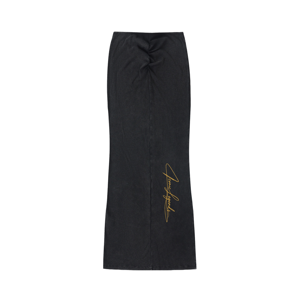 Iconic Legends Signature Dyed Washed Drawstring Maxi Skirt