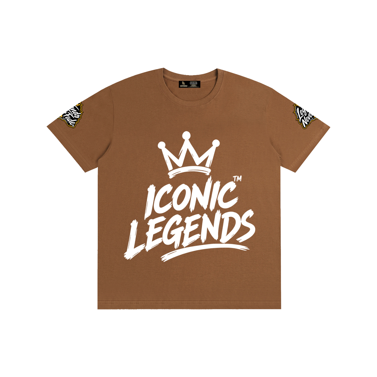 Iconic Legends- Pure Cotton Unisex White Crown T-Shirt