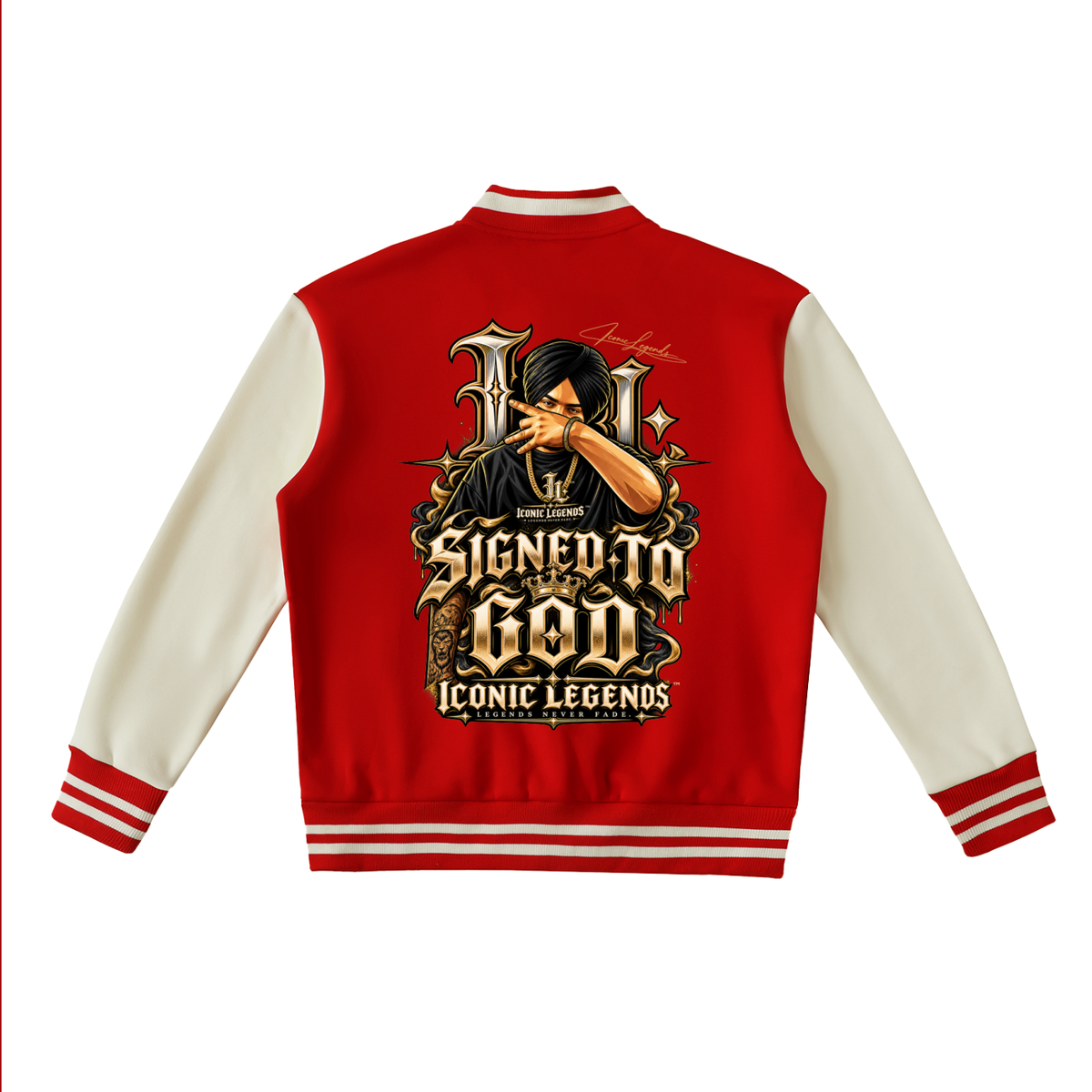 Iconic Legend Sidhu Moose Wala Signed To God Varsity Jacket