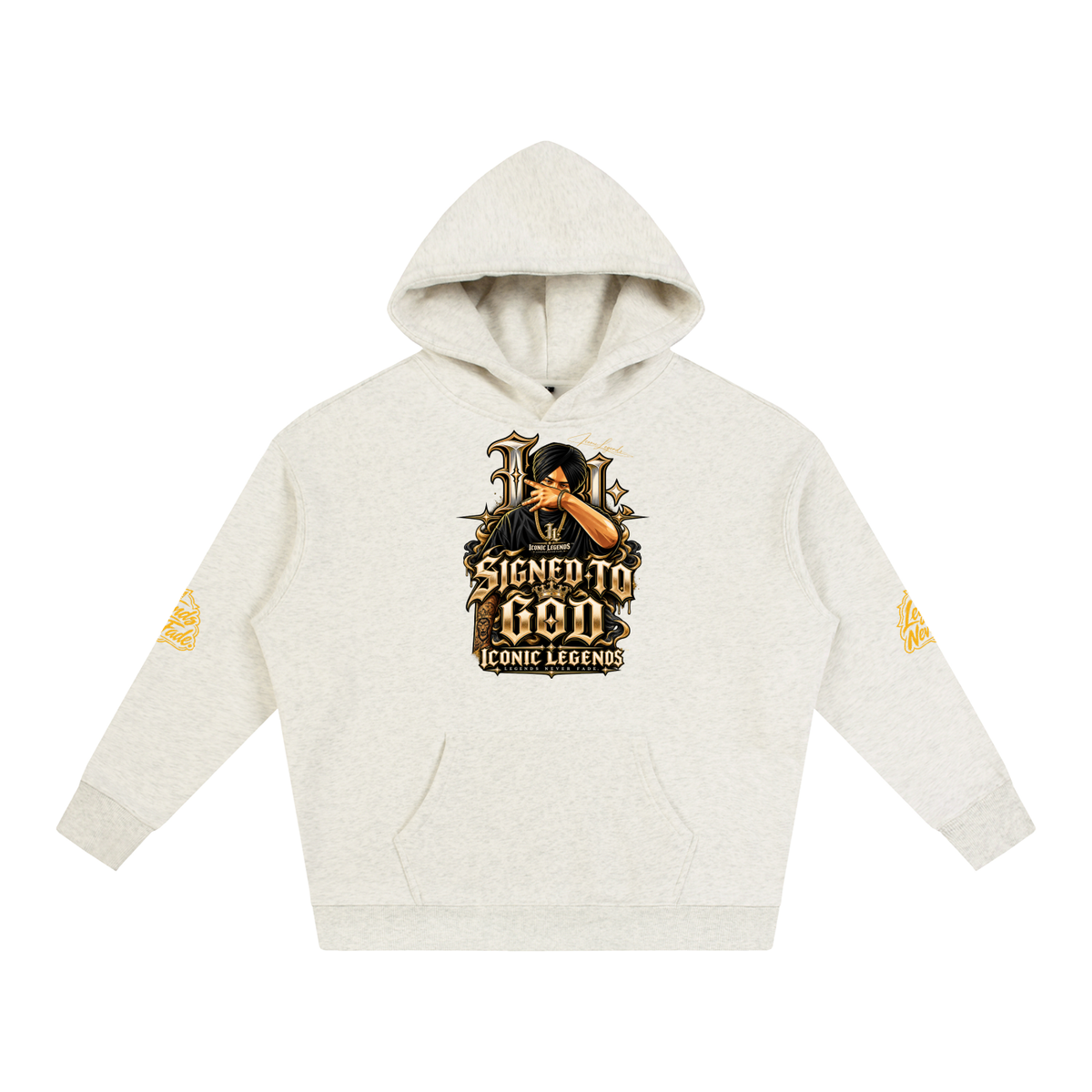 iconic Legend- Sidhu MooseWala Signed To God Hoodie