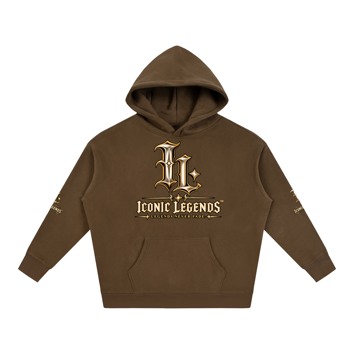 Iconic Legends - Oversized Ghostface Signature Fleeced Hoodie