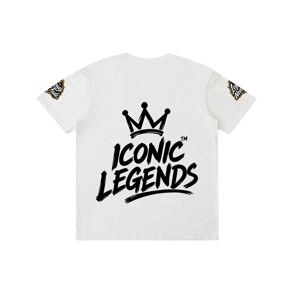 Iconic Legend - Pure Cotton Unisex Black Crown T-Shirt