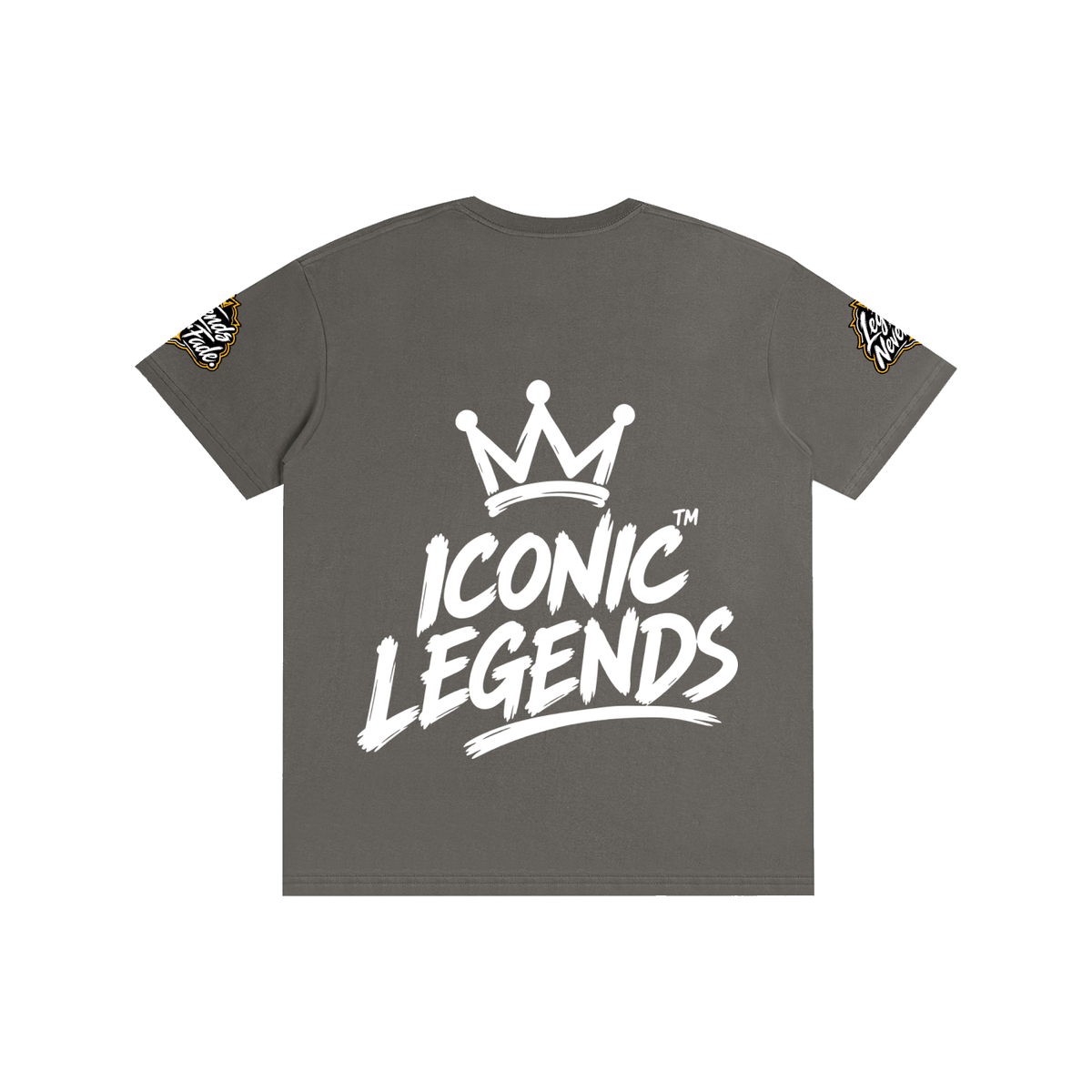 Iconic Legends- Pure Cotton Unisex White Crown T-Shirt