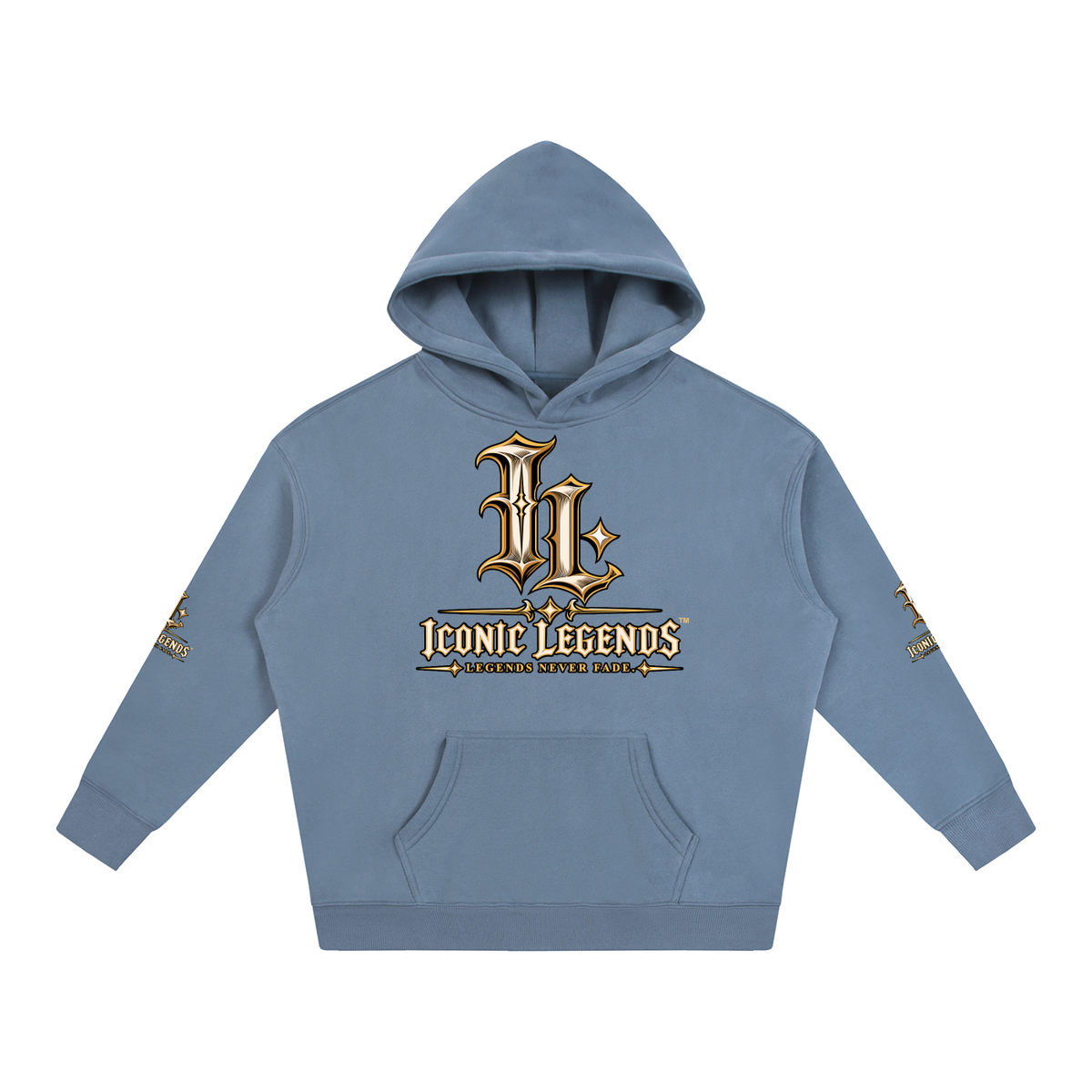 Iconic Legends - Oversized Ghostface Signature Fleeced Hoodie
