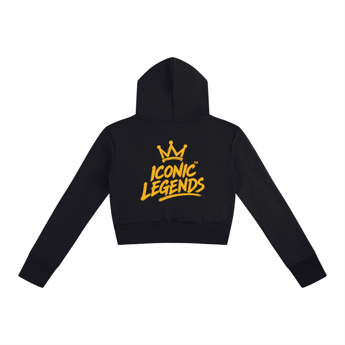Iconic Legends - Women’s Slim Crop Full Zip Hoodie