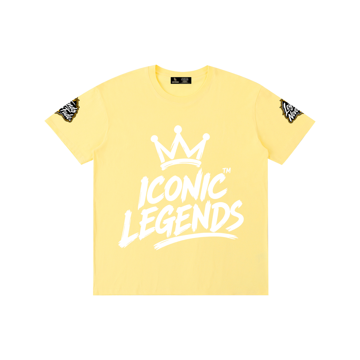 Iconic Legends- Pure Cotton Unisex White Crown T-Shirt