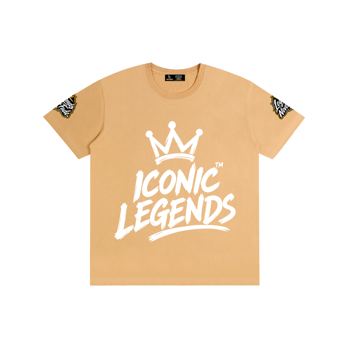 Iconic Legends- Pure Cotton Unisex White Crown T-Shirt