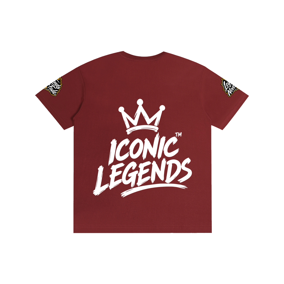 Iconic Legends- Pure Cotton Unisex White Crown T-Shirt