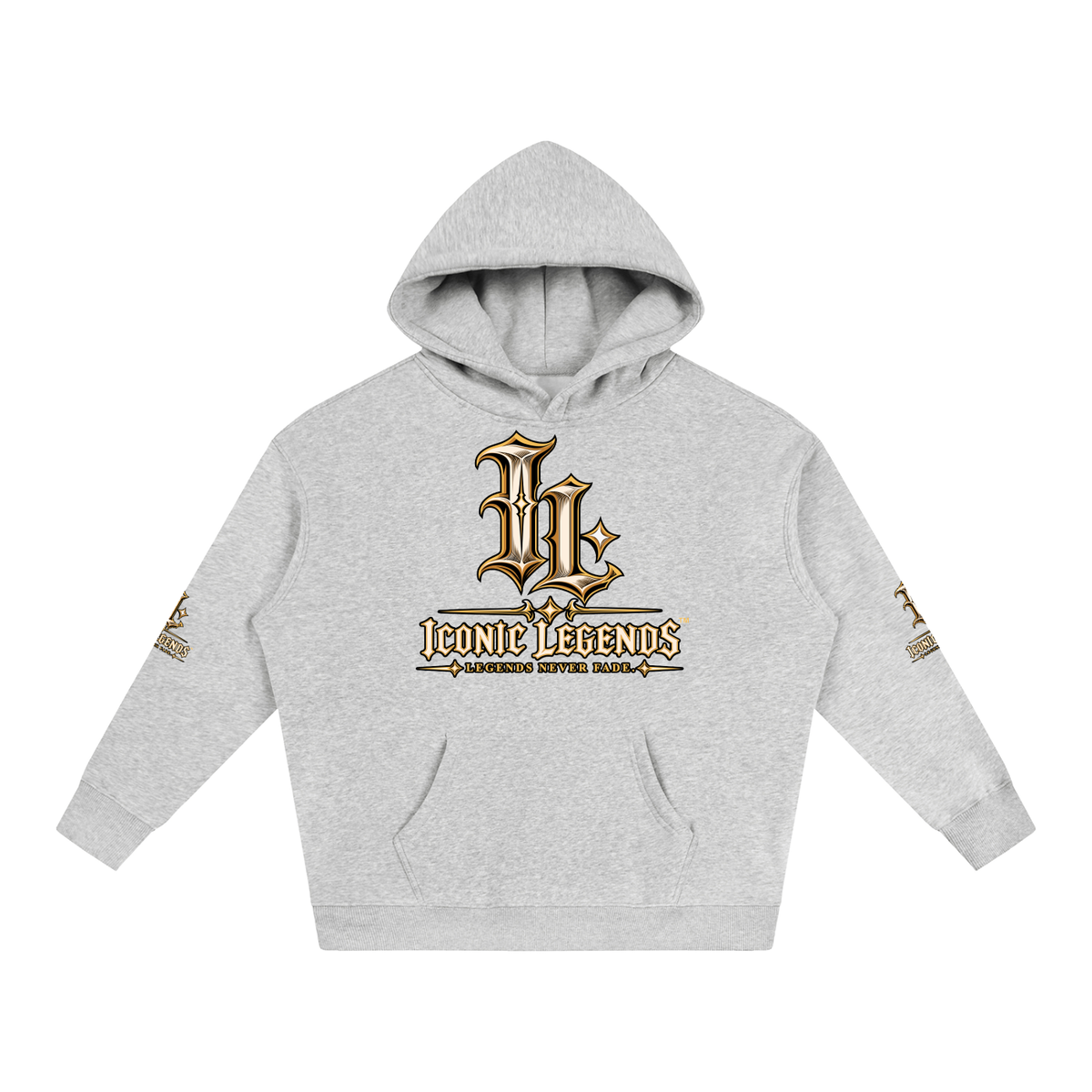 Iconic Legends - Oversized Ghostface Signature Fleeced Hoodie