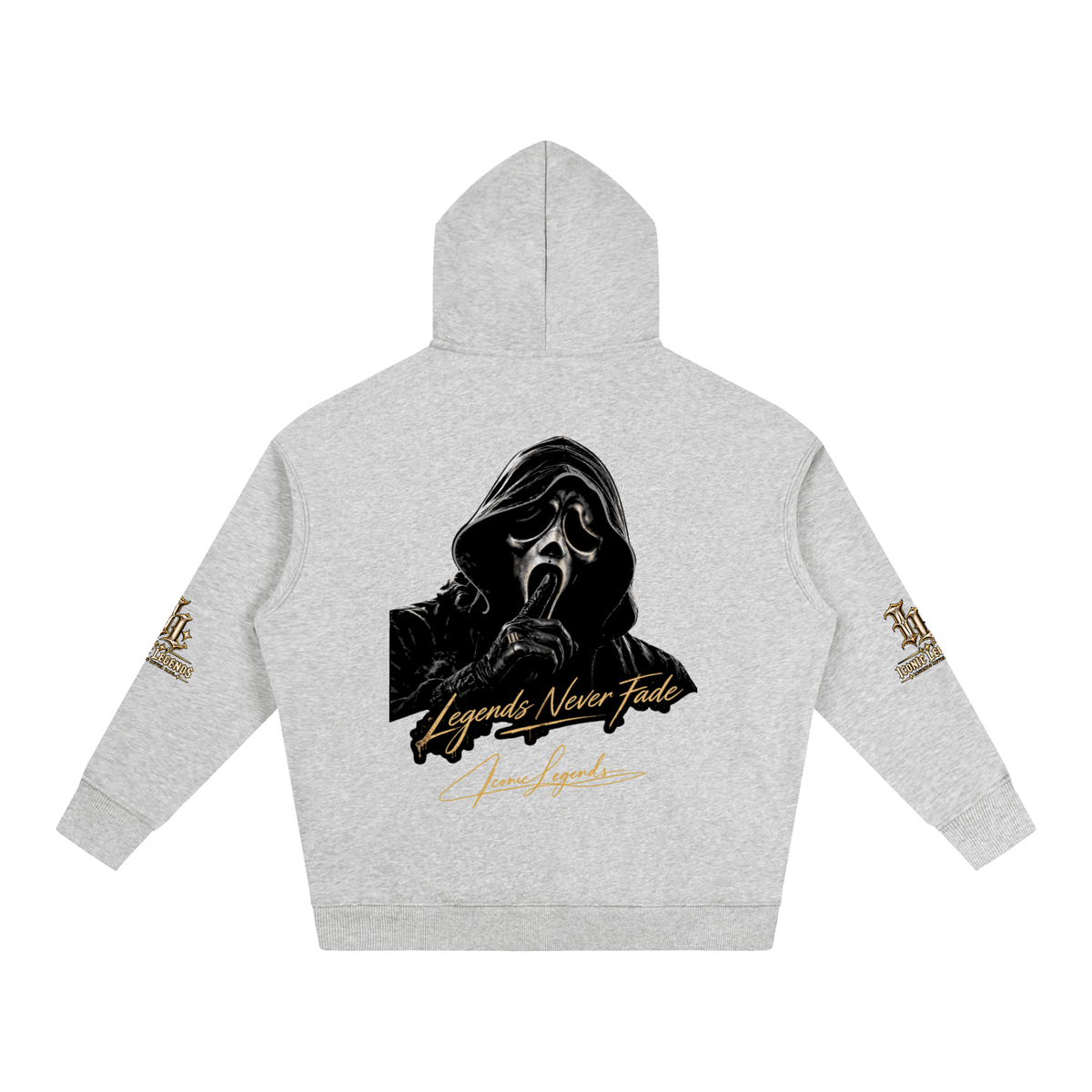 Iconic Legends - Oversized Ghostface Signature Fleeced Hoodie