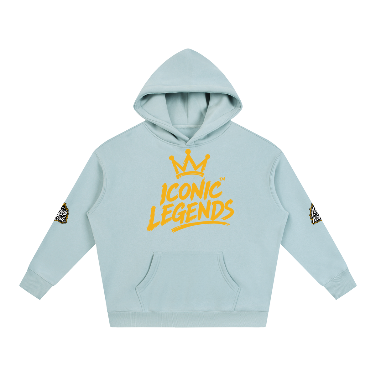 Iconic Legend - Oversize Fleeced Gold Crown Hoodie