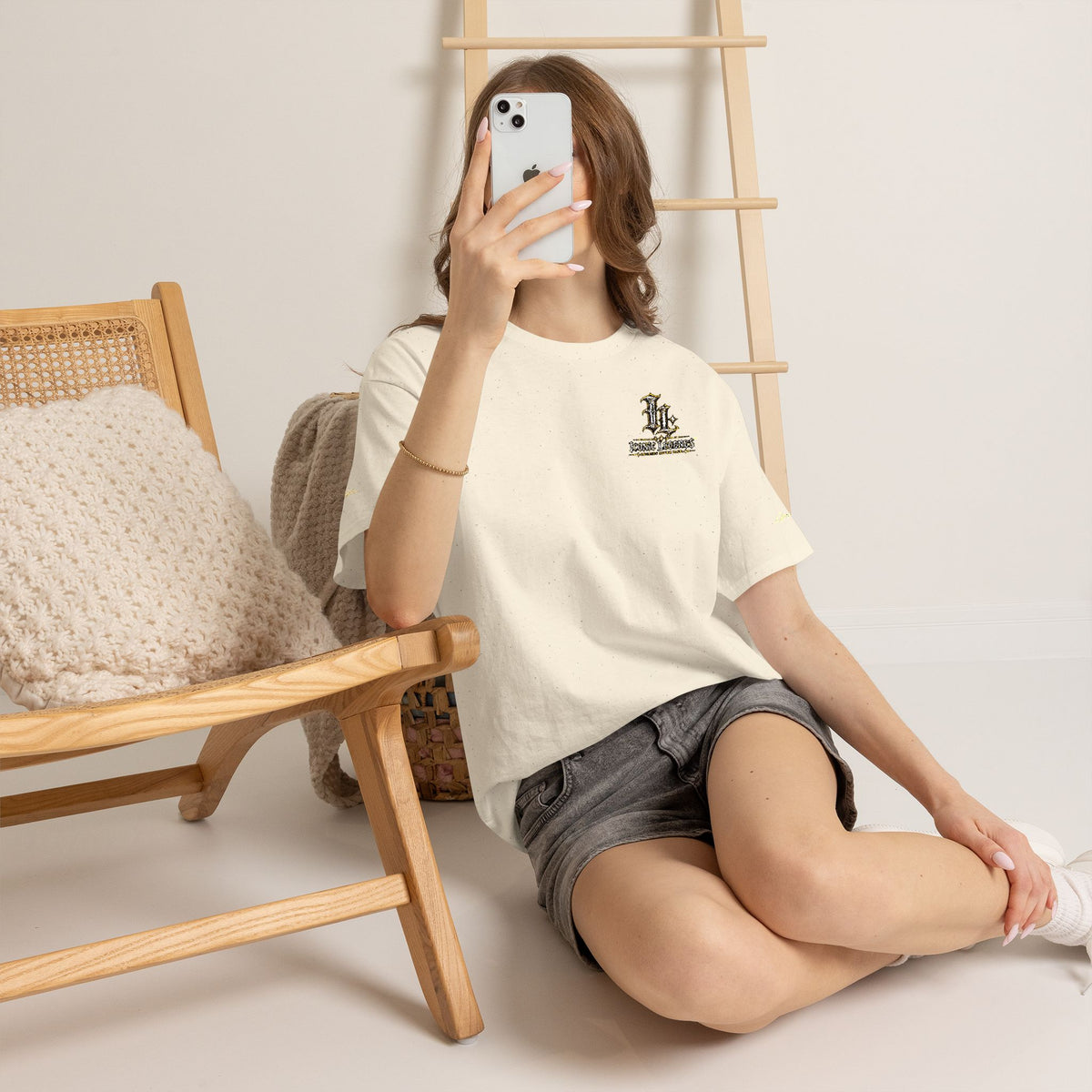Iconic Legends Gold Signature Tee — Embroidered Premium Cotton T-Shirt
