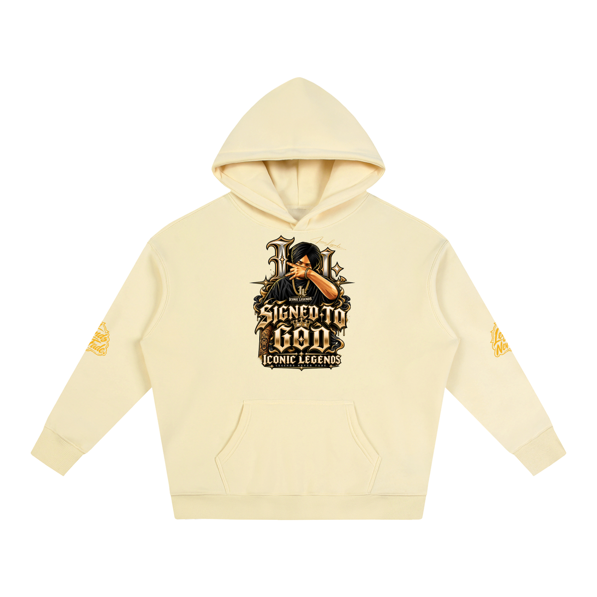 iconic Legend- Sidhu MooseWala Signed To God Hoodie