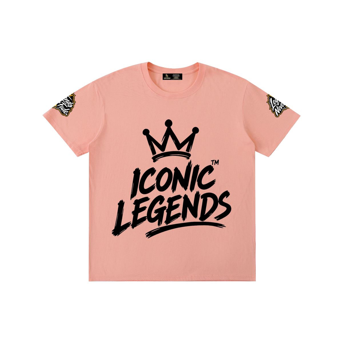 Iconic Legend - Pure Cotton Unisex Black Crown T-Shirt