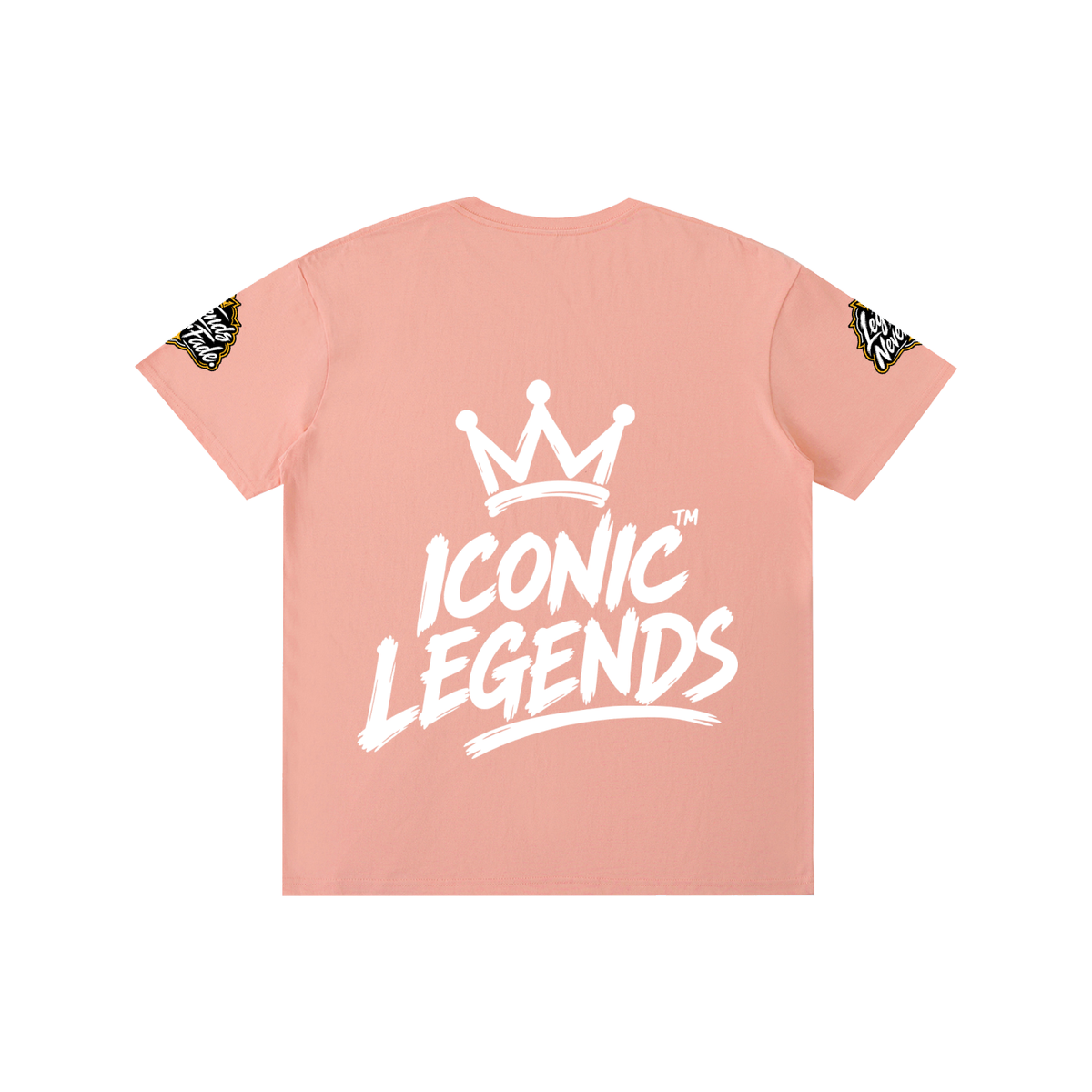 Iconic Legends- Pure Cotton Unisex White Crown T-Shirt