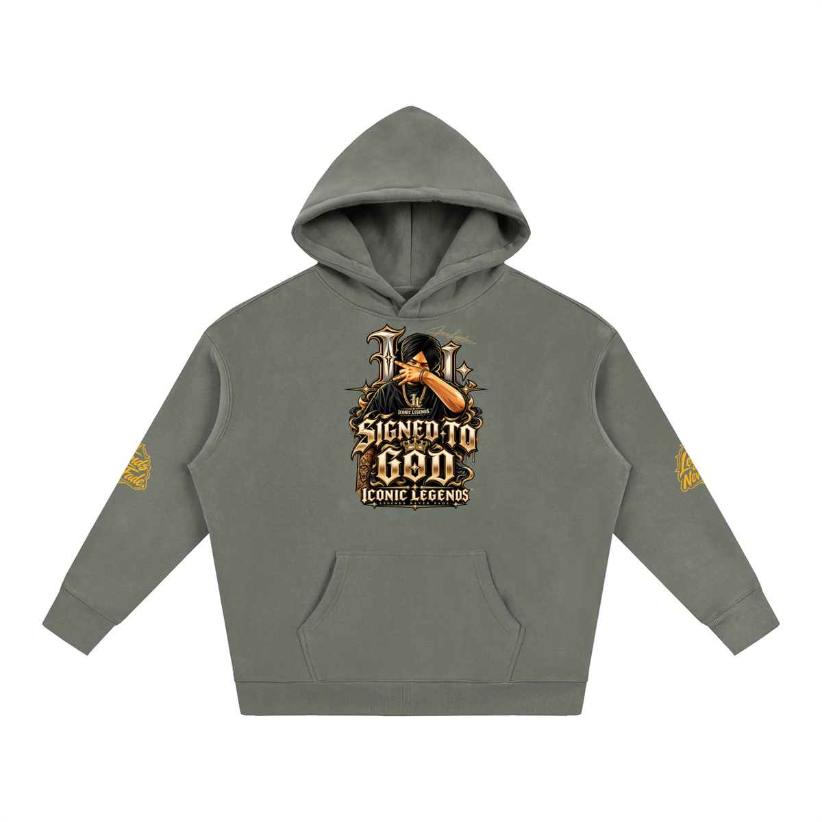 iconic Legend- Sidhu MooseWala Signed To God Hoodie