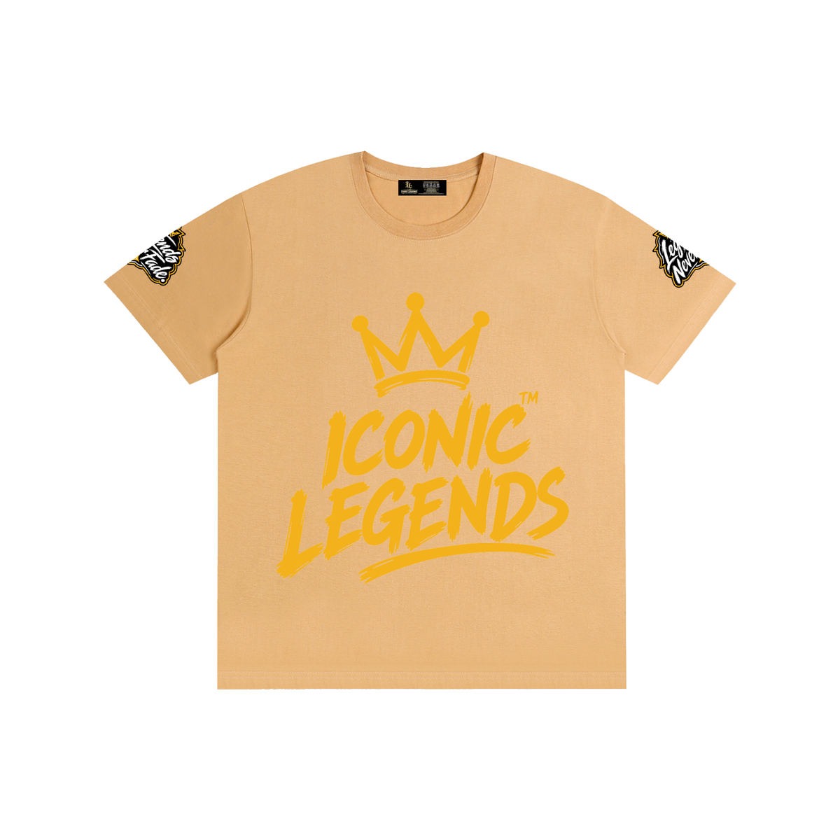Iconic Legends - Pure Cotton Unisex Gold Crown T-Shirt