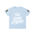 Iconic Legends- Pure Cotton Unisex White Crown T-Shirt