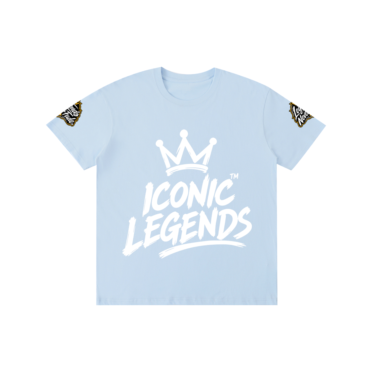 Iconic Legends- Pure Cotton Unisex White Crown T-Shirt