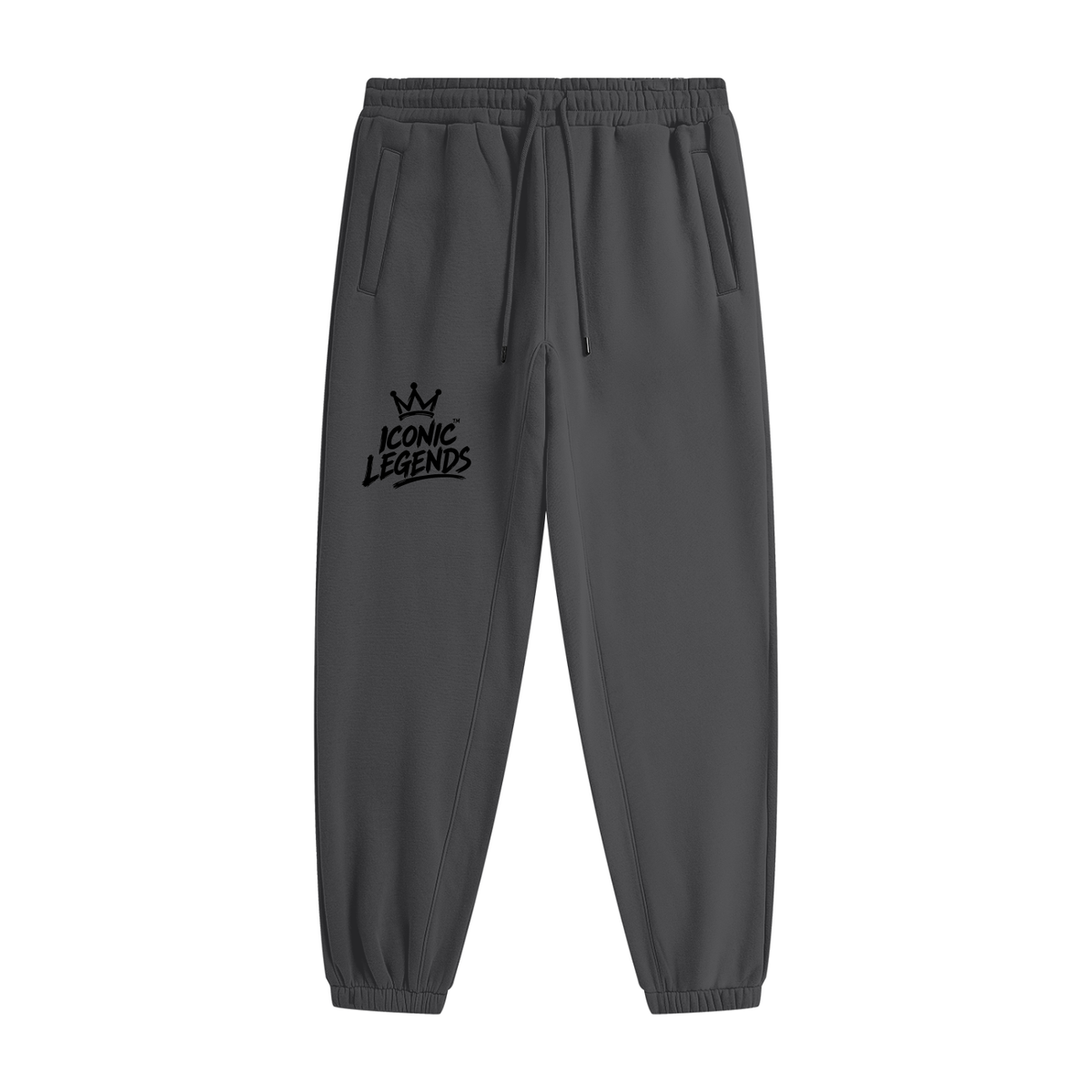 Iconic Legends- Unisex Heavyweight Fleece Black Crown Joggers