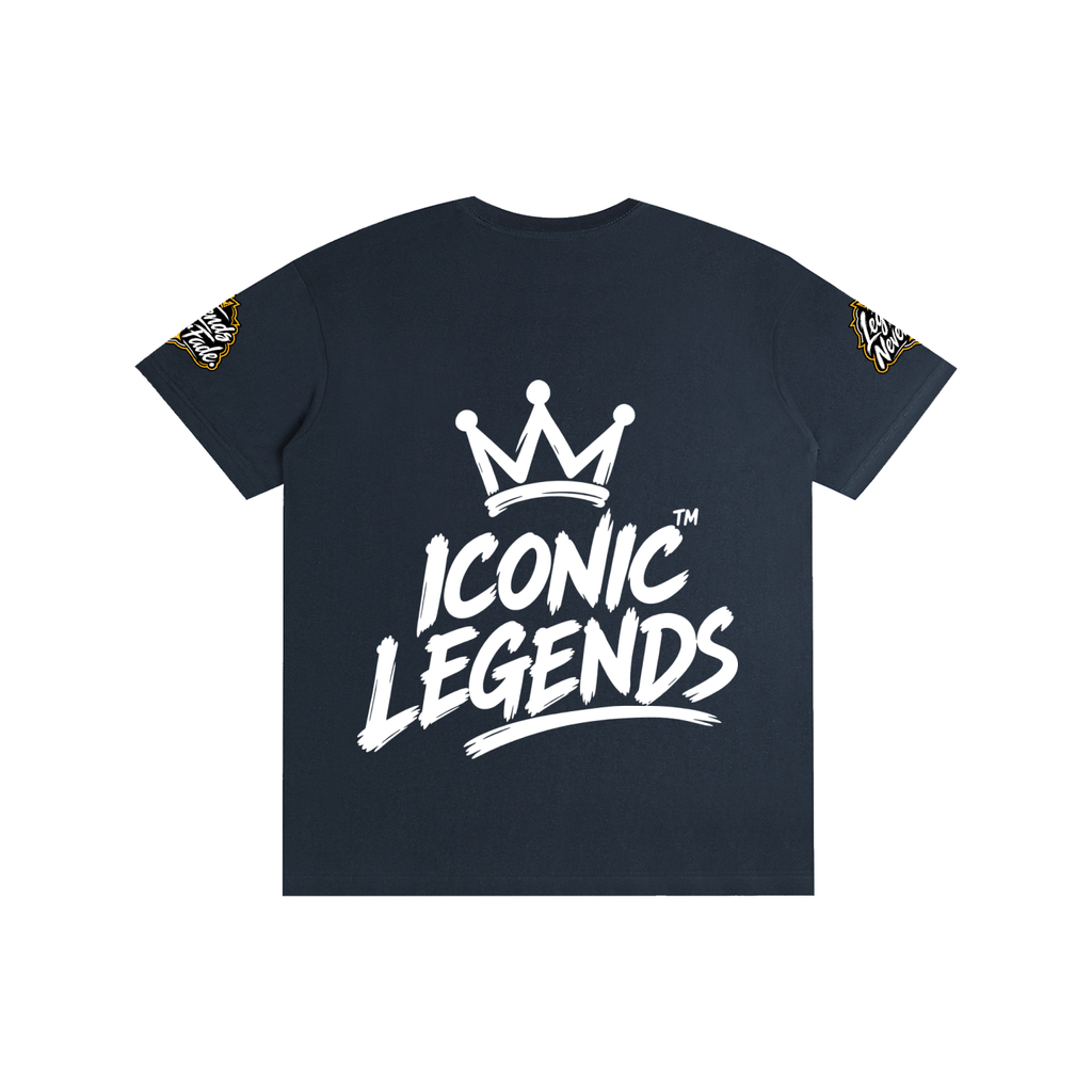 Iconic Legends- Pure Cotton Unisex White Crown T-Shirt