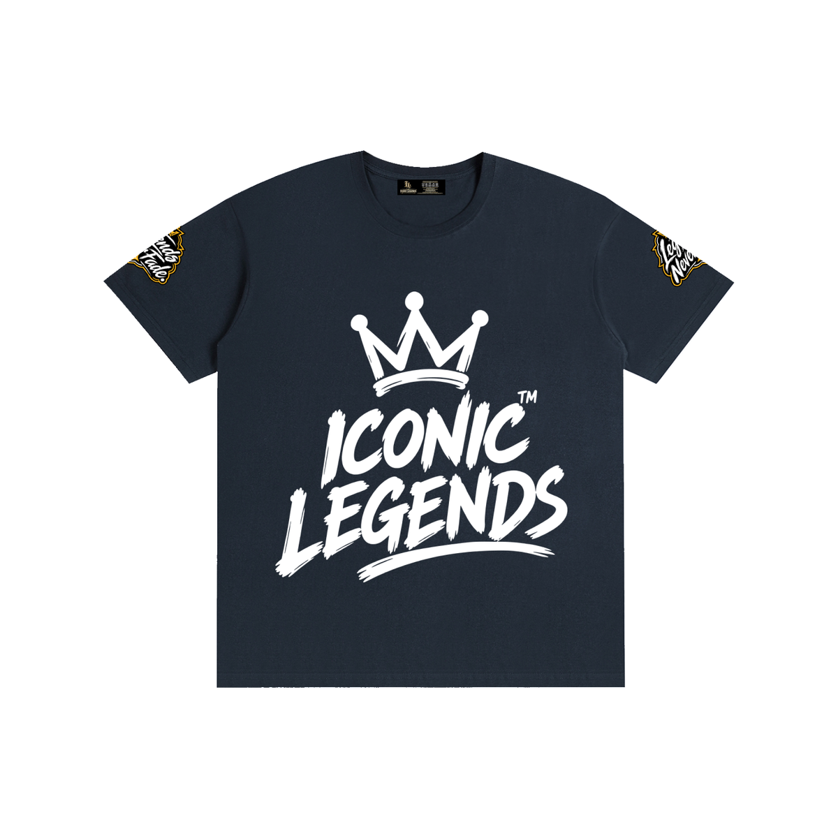 Iconic Legends- Pure Cotton Unisex White Crown T-Shirt
