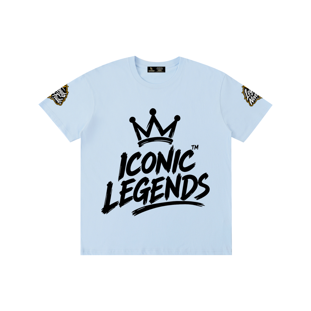 Iconic Legend - Pure Cotton Unisex Black Crown T-Shirt
