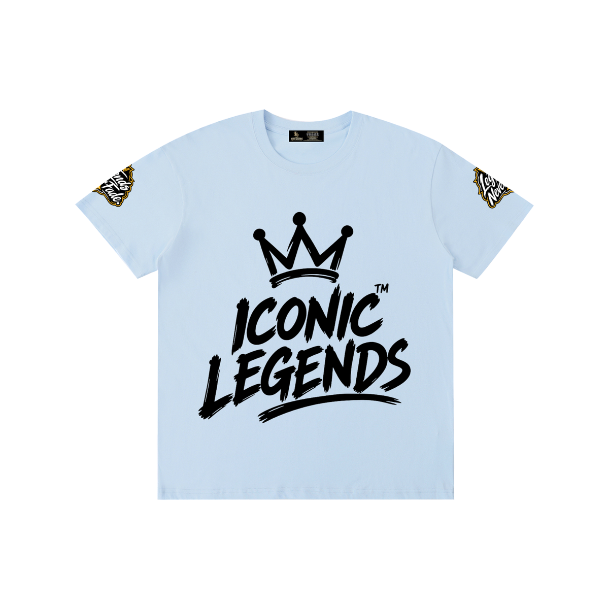 Iconic Legend - Pure Cotton Unisex Black Crown T-Shirt