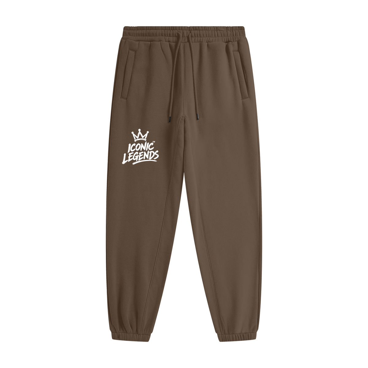 Iconic Legends - Unisex Heavyweight Fleece White Crown Joggers