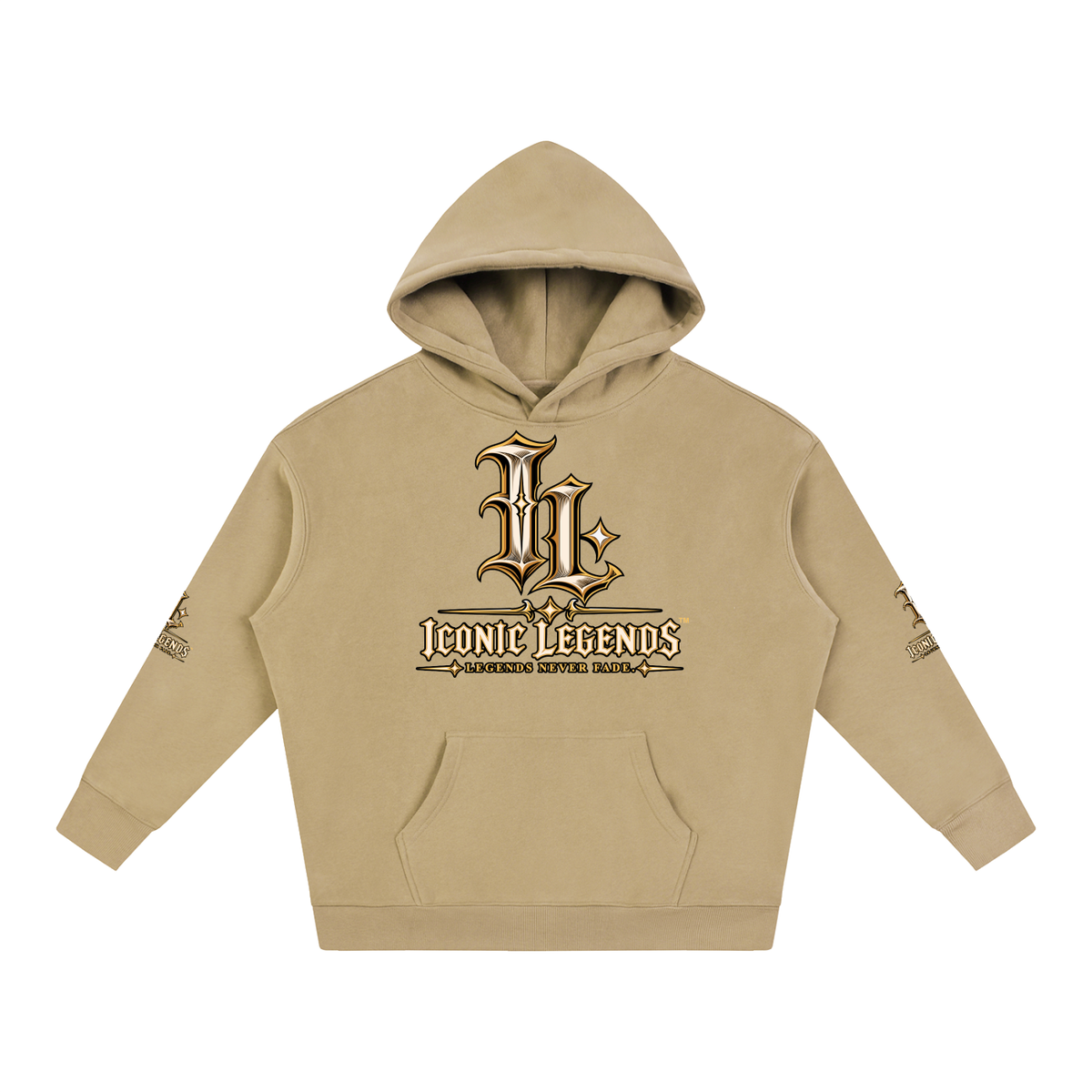 Iconic Legends - Oversized Ghostface Signature Fleeced Hoodie
