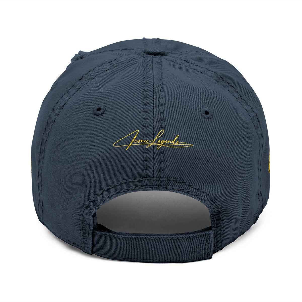 Iconic Legends embroidered distressed dad hat | vintage script logo