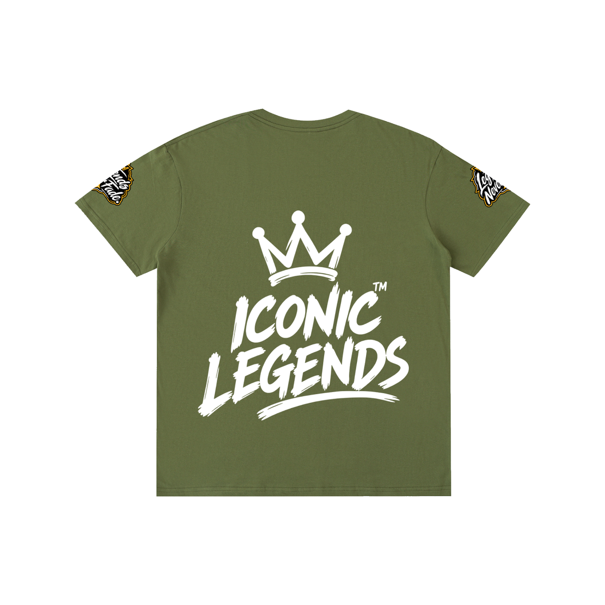 Iconic Legends- Pure Cotton Unisex White Crown T-Shirt