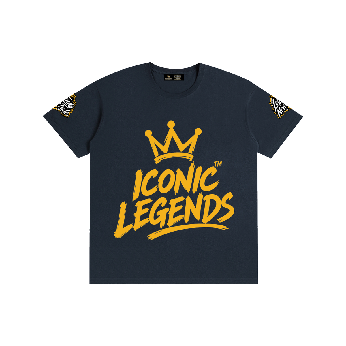 Iconic Legends - Pure Cotton Unisex Gold Crown T-Shirt