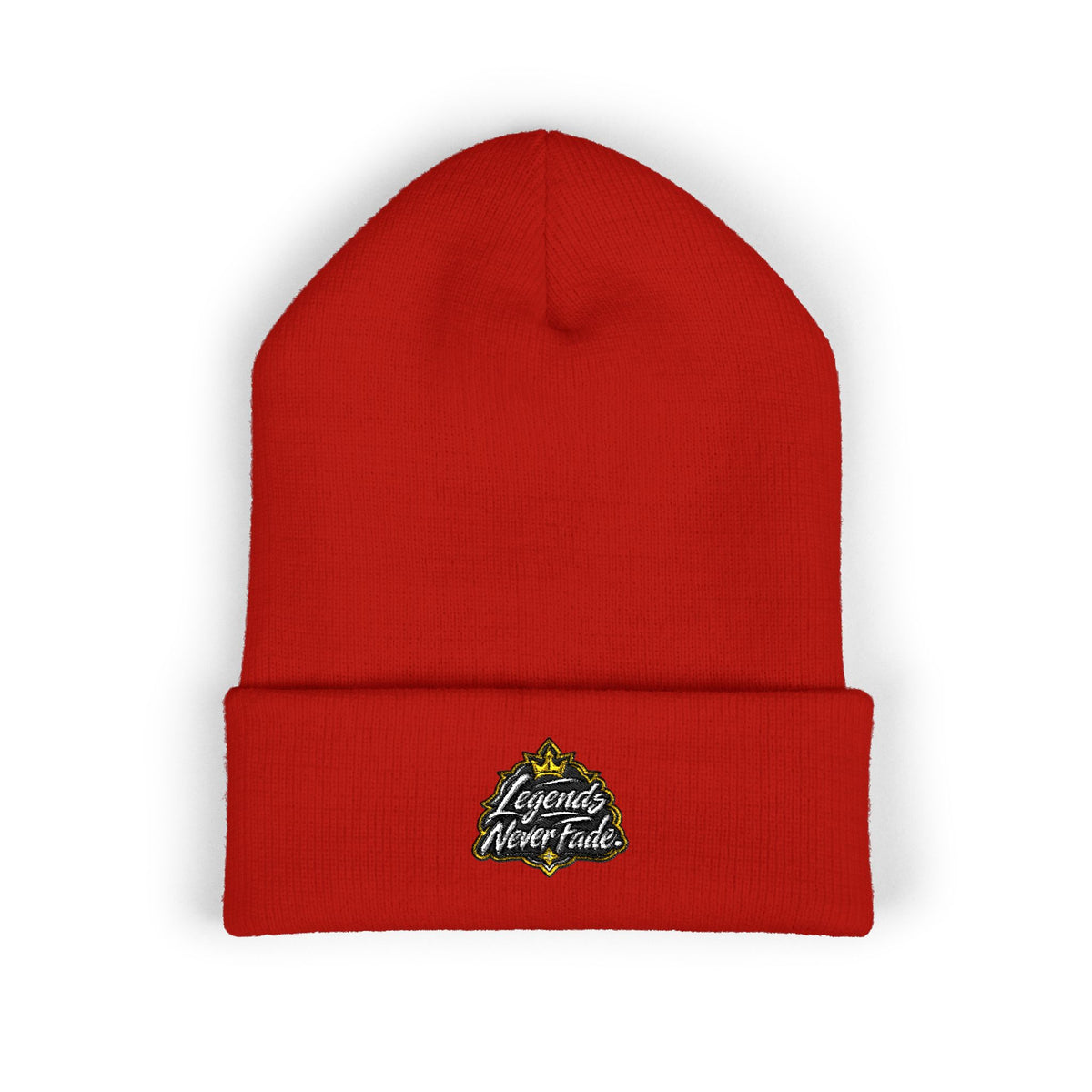 Iconic Legend Embroidered 'Choose Your Vibes' Classic Cuffed Beanie