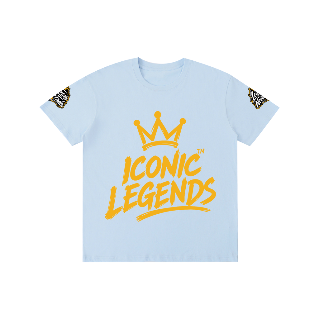 Iconic Legends - Pure Cotton Unisex Gold Crown T-Shirt