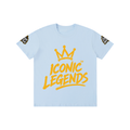 Iconic Legends - Pure Cotton Unisex Gold Crown T-Shirt
