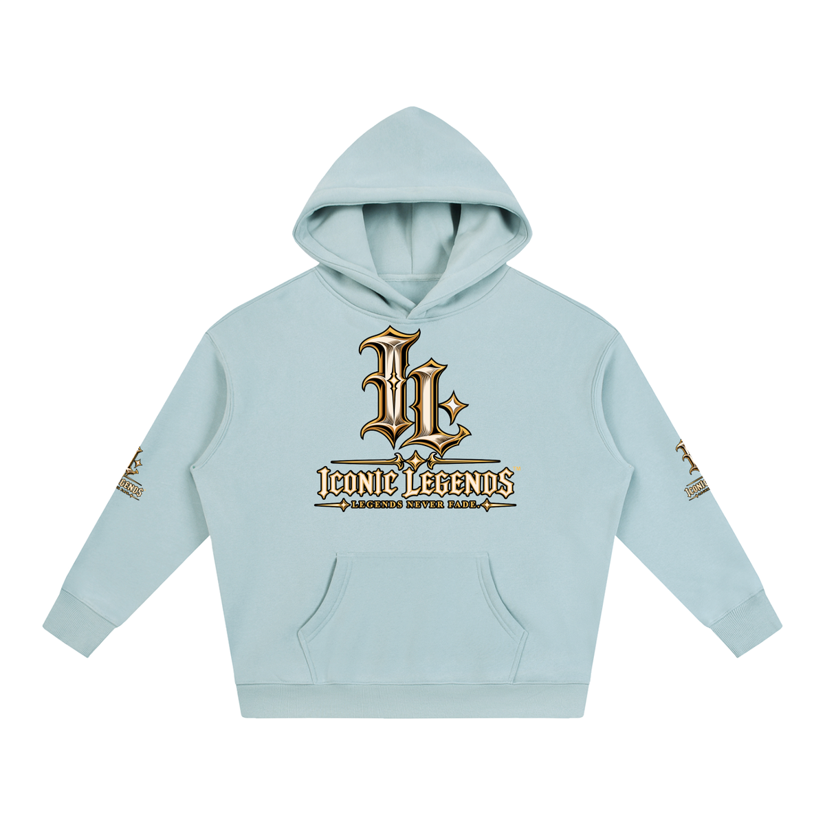 Iconic Legends - Oversized Ghostface Signature Fleeced Hoodie