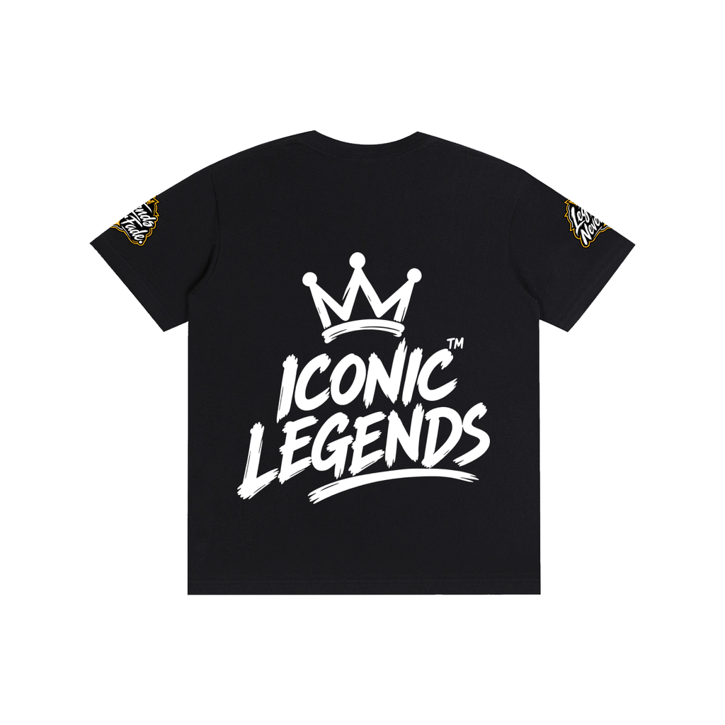 Iconic Legends- Pure Cotton Unisex White Crown T-Shirt