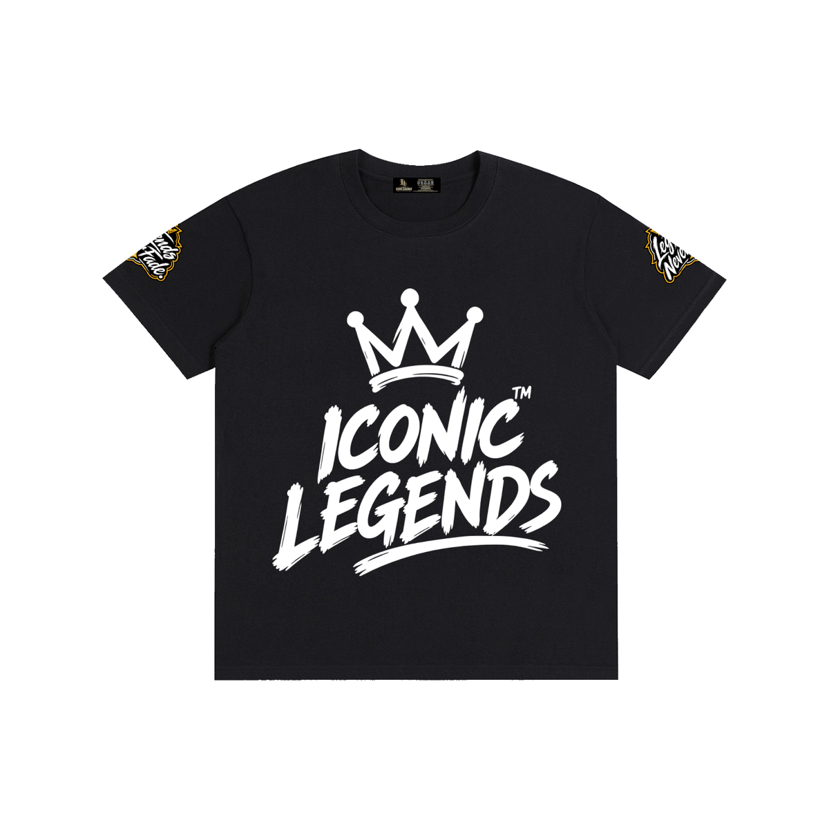 Iconic Legends- Pure Cotton Unisex White Crown T-Shirt