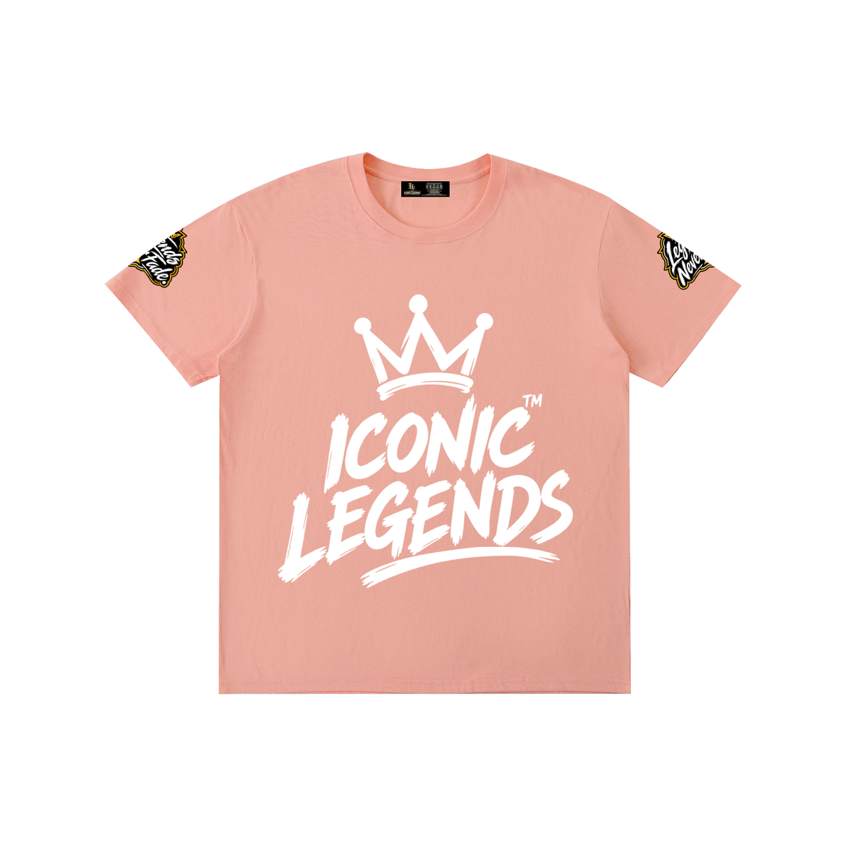 Iconic Legends- Pure Cotton Unisex White Crown T-Shirt