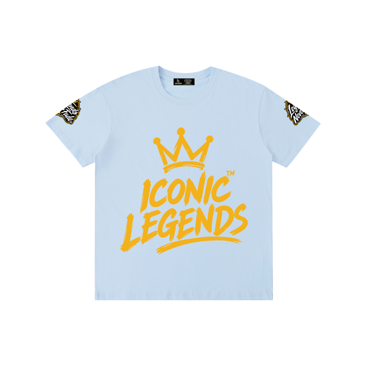 Iconic Legends - Pure Cotton Unisex Gold Crown T-Shirt