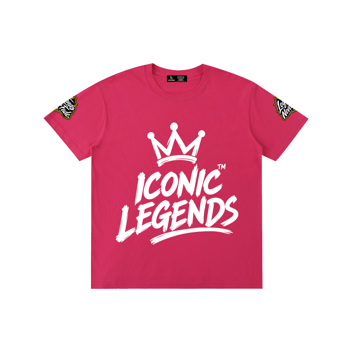 Iconic Legends- Pure Cotton Unisex White Crown T-Shirt