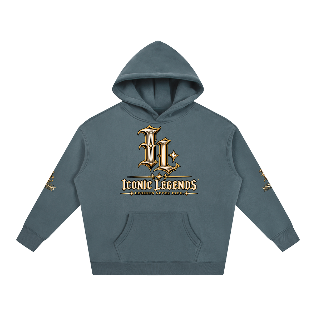Iconic Legends - Oversized Ghostface Signature Fleeced Hoodie