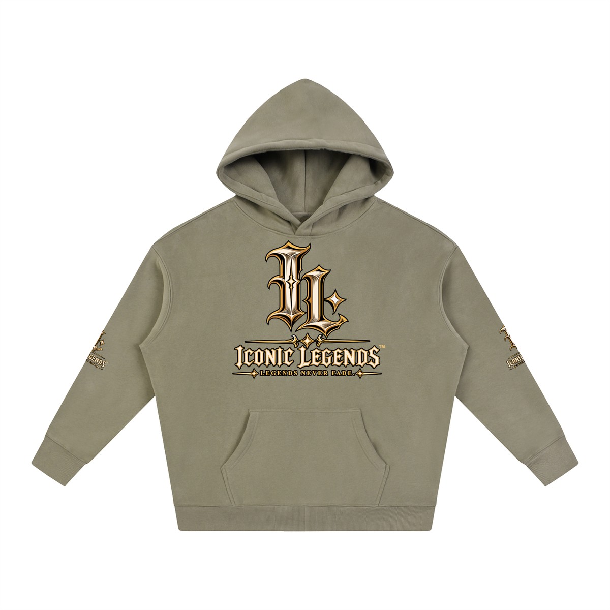 Iconic Legends - Oversized Ghostface Signature Fleeced Hoodie