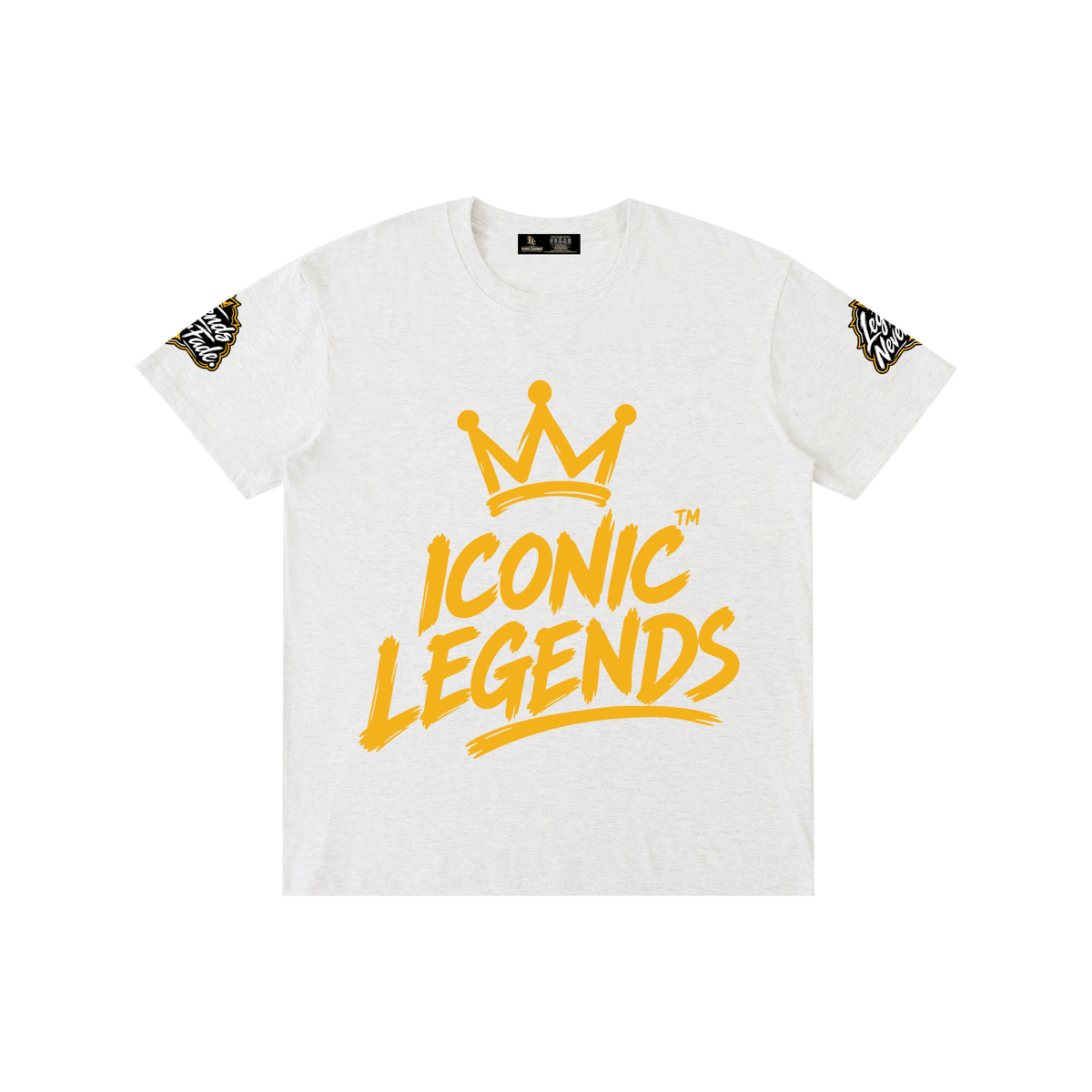 Iconic Legends - Pure Cotton Unisex Gold Crown T-Shirt